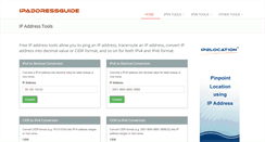 Desktop Screenshot of ipaddressguide.com