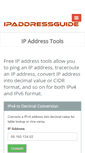 Mobile Screenshot of ipaddressguide.com